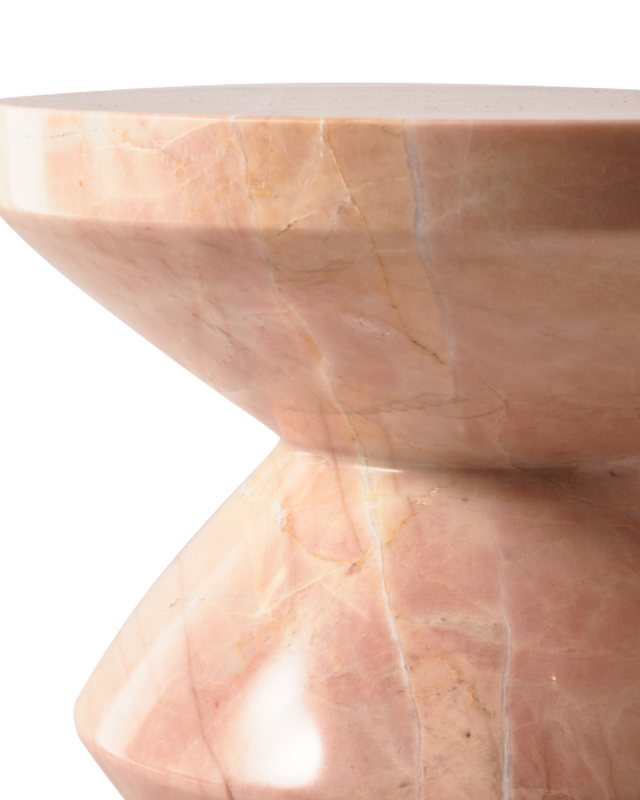 Pols Potten Marble Zig Zag Kruk Light Pink