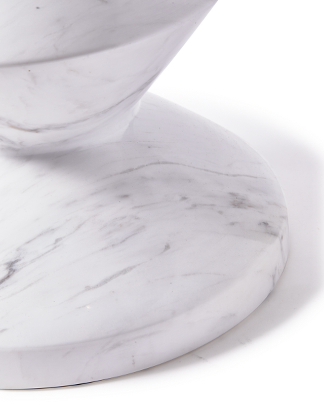 Pols Potten Marble Zig Zag Kruk White