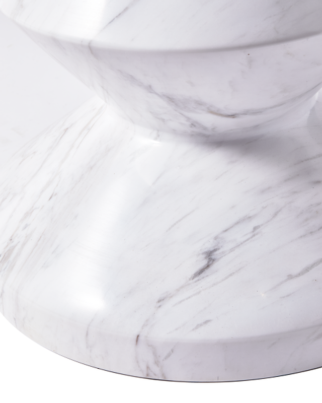 Pols Potten Marble Zig Zag Kruk White