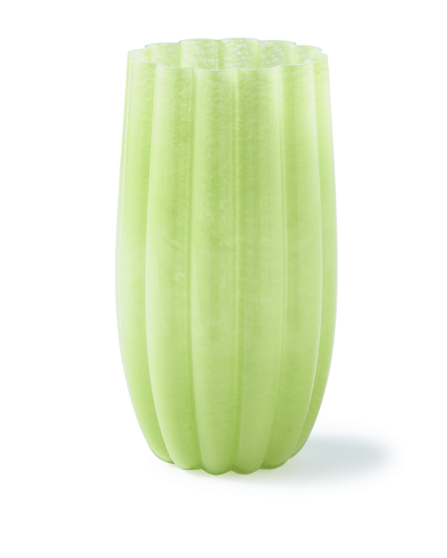 pols potten Meloen Vaas - L Olive green