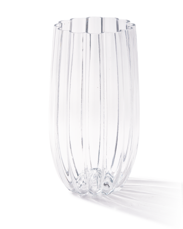 pols potten Meloen Vaas - L Transparant