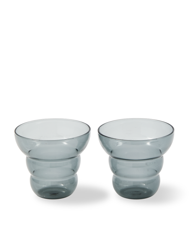 pols potten Mizu Kiri Drinkglazen Light grey