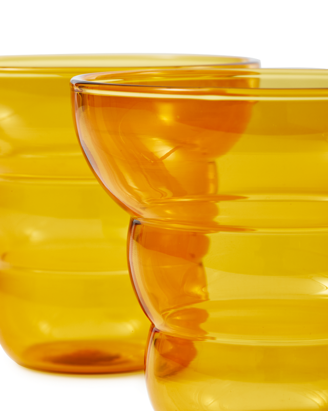 Pols Potten Mizu Kiri Drinkglazen Yellow