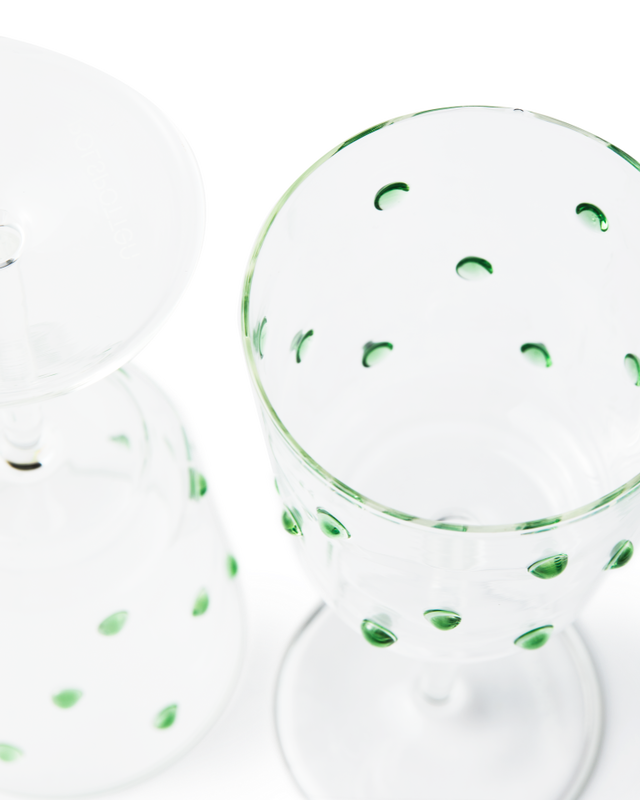 Pols Potten Nob Wijnglazen Olive Green