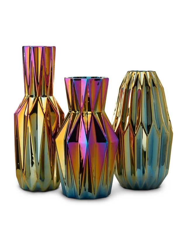 Pols Potten Oily Folds Vaas - S Multi-colour