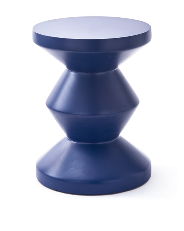 pols potten Outdoor Zig Zag Kruk Dark blue