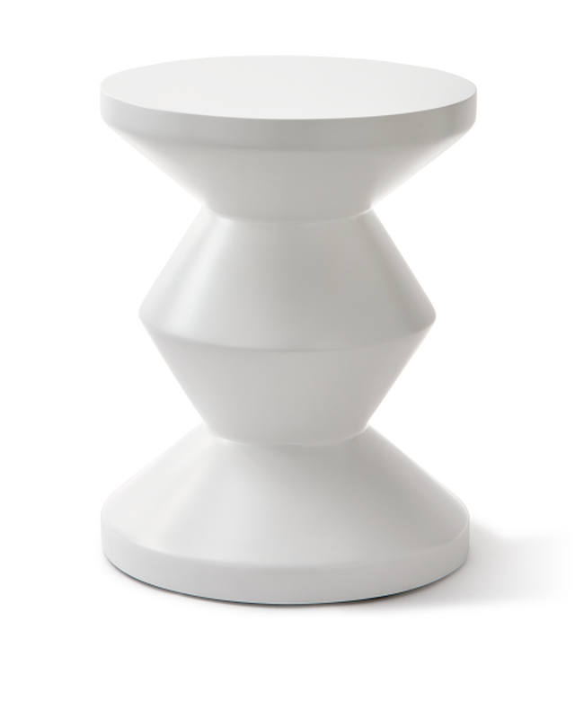 Pols Potten Outdoor Zig Zag Kruk White