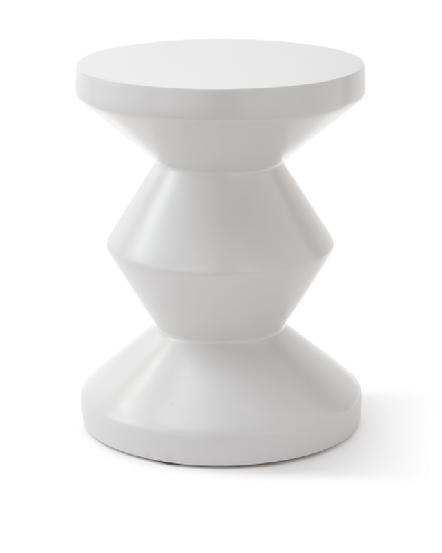 pols potten Outdoor Zig Zag Kruk White