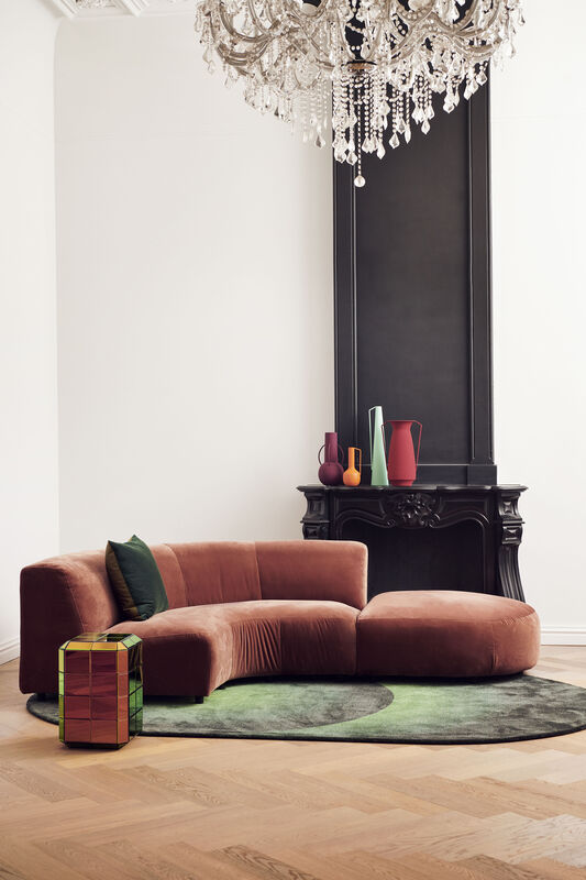 Pols Potten Oval Optical Kleed Dark Green