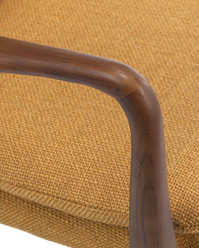 Pols Potten Peggy Stoel Gestoffeerd Glad Ochre