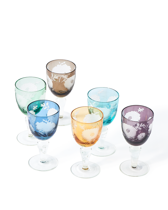 pols potten Peony Wijnglazen Multi-colour
