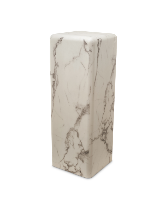 pols potten Pillar Marble Look - L White