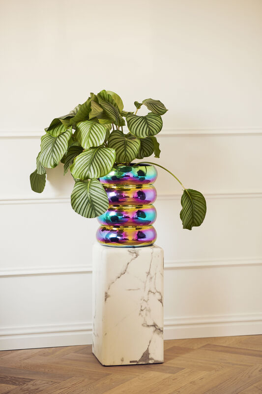 Pols Potten Pillar Marble Look - S White