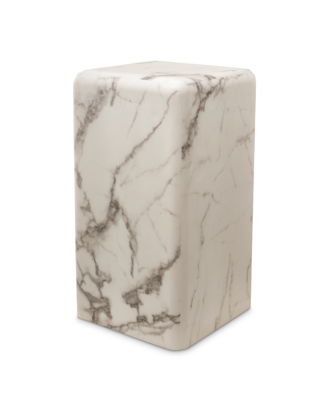 pols potten Pillar Marble Look - S White