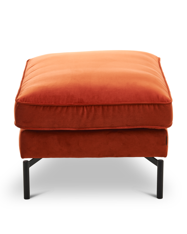 Pols Potten Pouf PPno.2 Velvet Rust Red