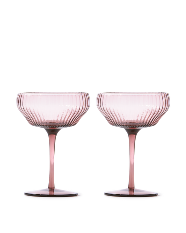 pols potten Pum Coupe glazen Dark purple