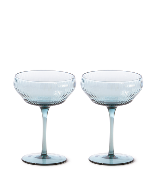 Pols Potten Pum Coupe Glazen Light Blue