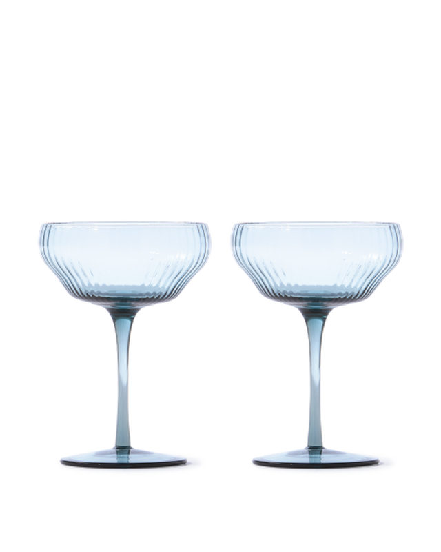 pols potten Pum Coupe glazen Light Blue
