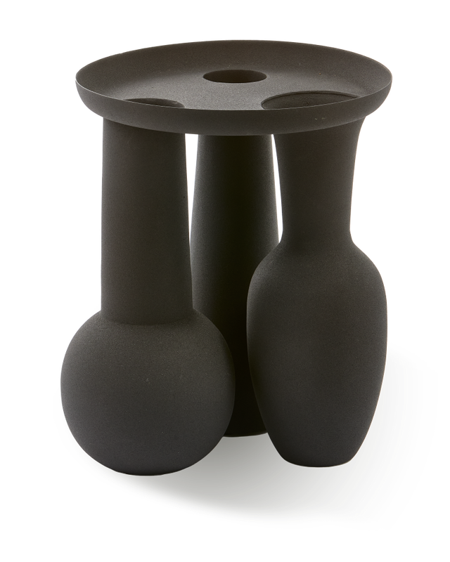 pols potten Roman Vaas en Schaal Black