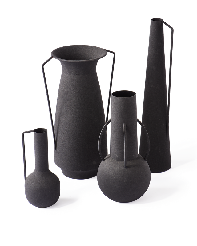 Pols Potten Roman Vaas Set 4 Black
