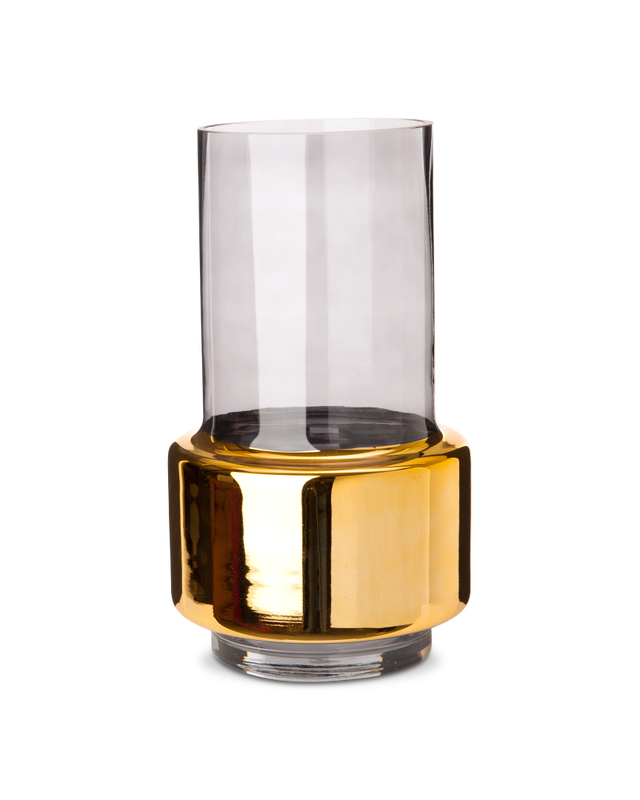 pols potten Smoked Gold Lobby Vaas - M Gold