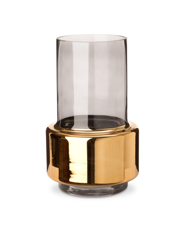 pols potten Smoked Gold Lobby Vaas - S Gold