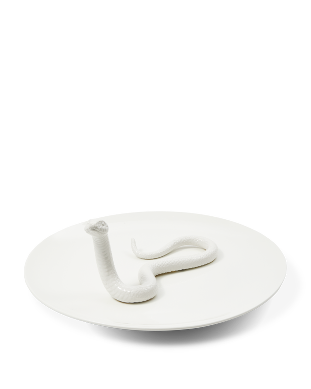 pols potten Snake Schaal White