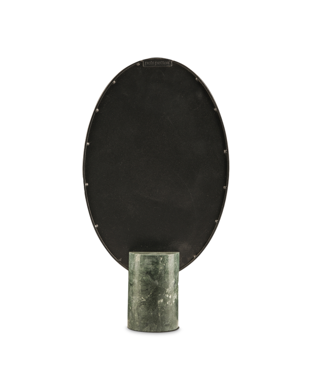Pols Potten Spiegel Oval Marble Dark Green