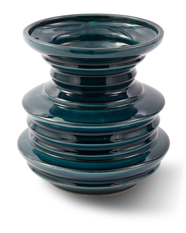 pols potten Stacked Plates Vaas Dark green