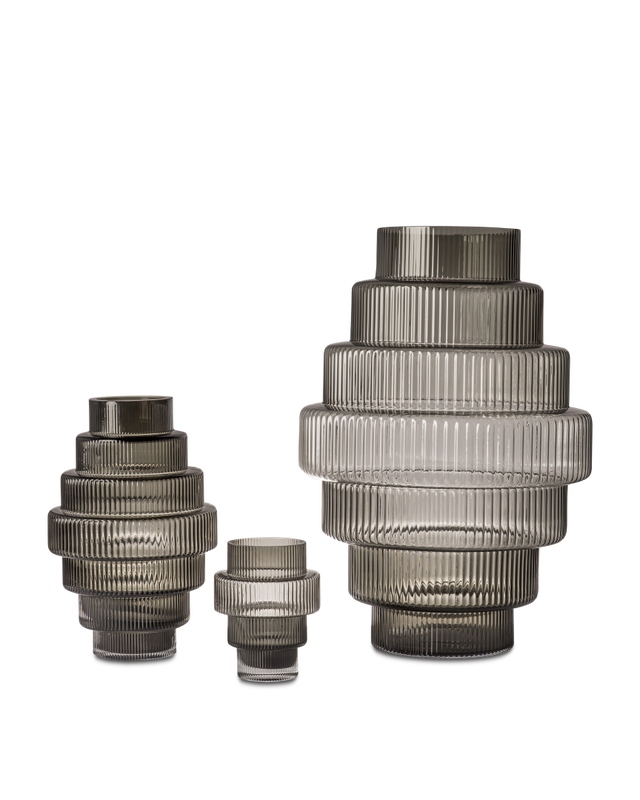 Pols Potten Steps Vaas - L Dark Grey