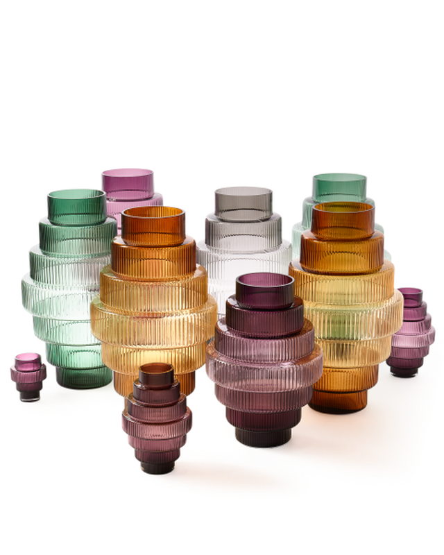 Pols Potten Steps Vaas - XXL Dark Purple