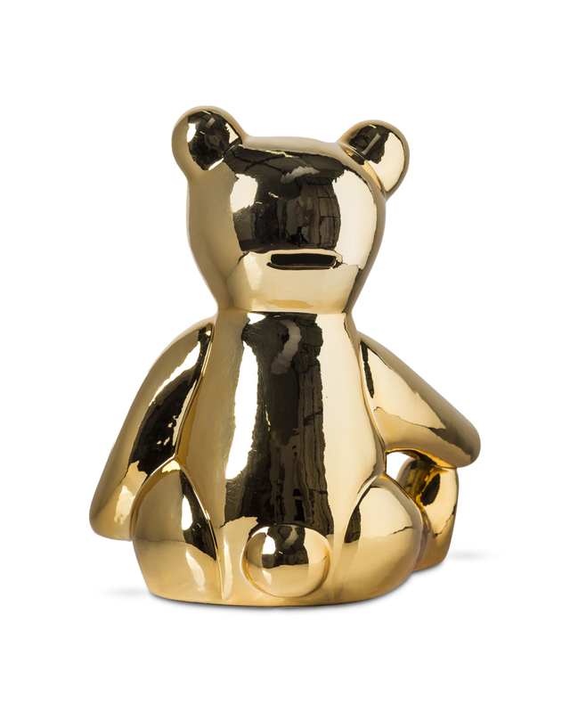 Pols Potten Teddy Spaarpot Gold