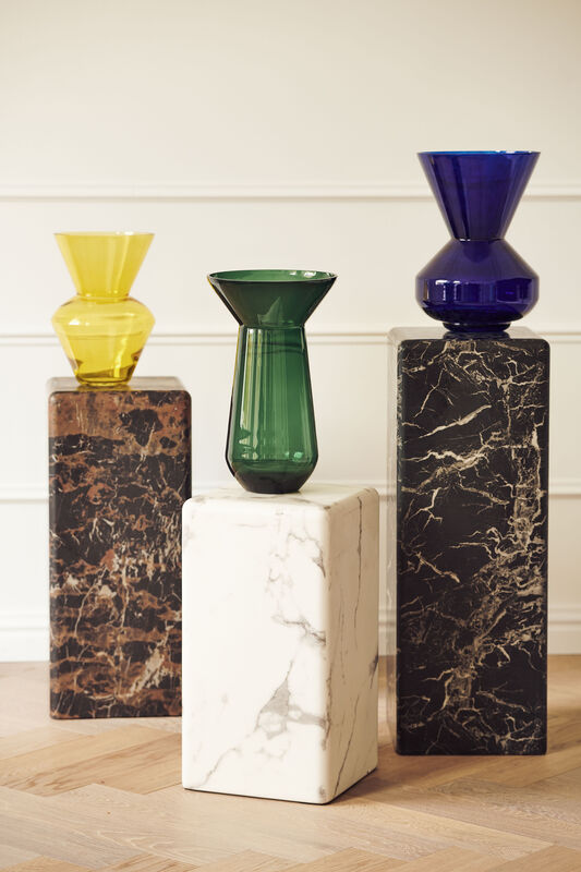 Pols Potten Thick Neck Vaas Dark Blue