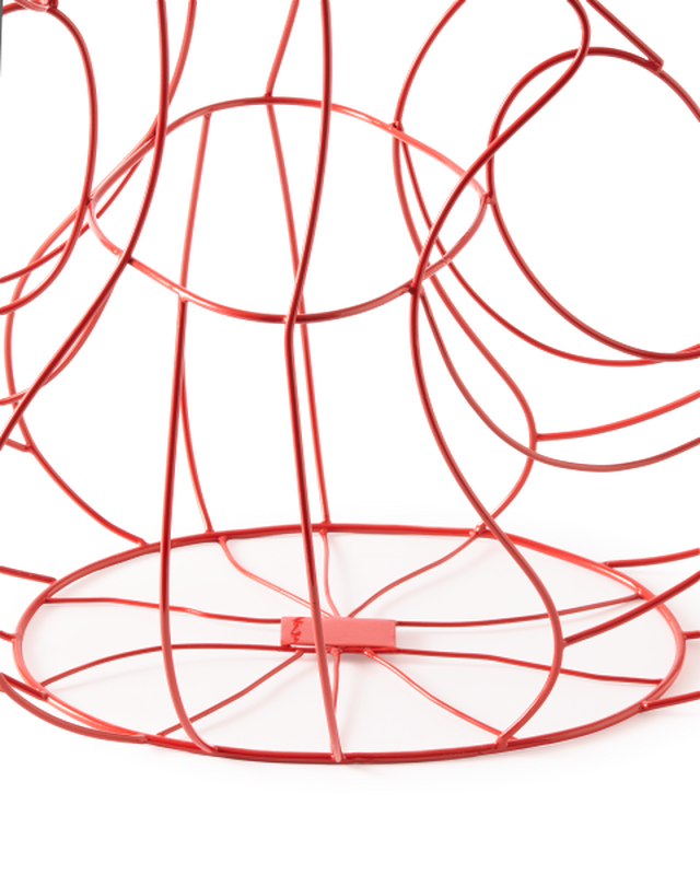 Pols Potten Three Ears Frame Vaas - M Coral Red