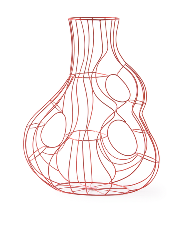 pols potten Three Ears Frame Vaas - M Coral red