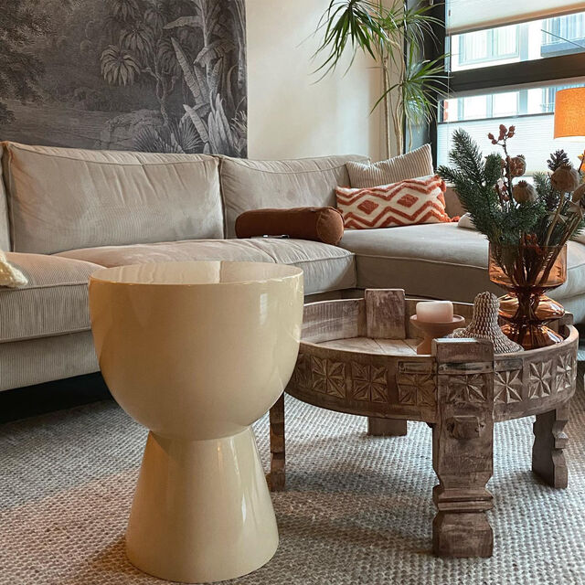 Pols Potten Tip Tap Kruk Beige