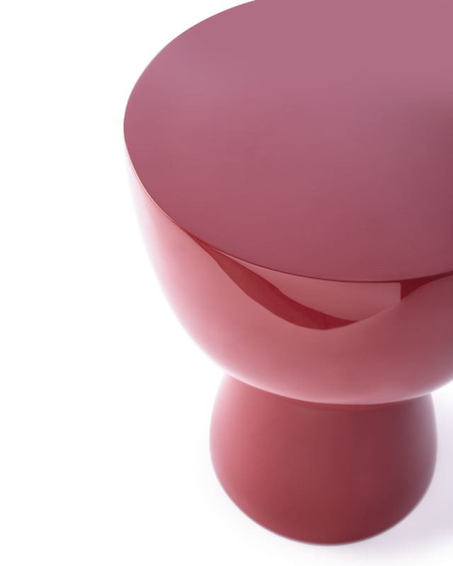 Pols Potten Tip Tap Kruk Burgundy Red