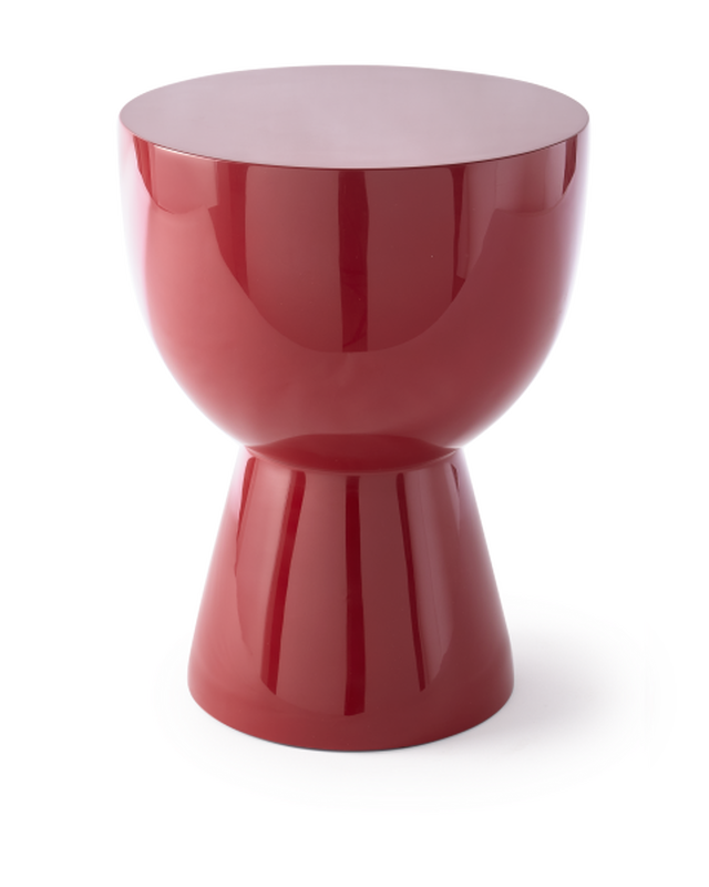 pols potten Tip Tap Kruk Burgundy red