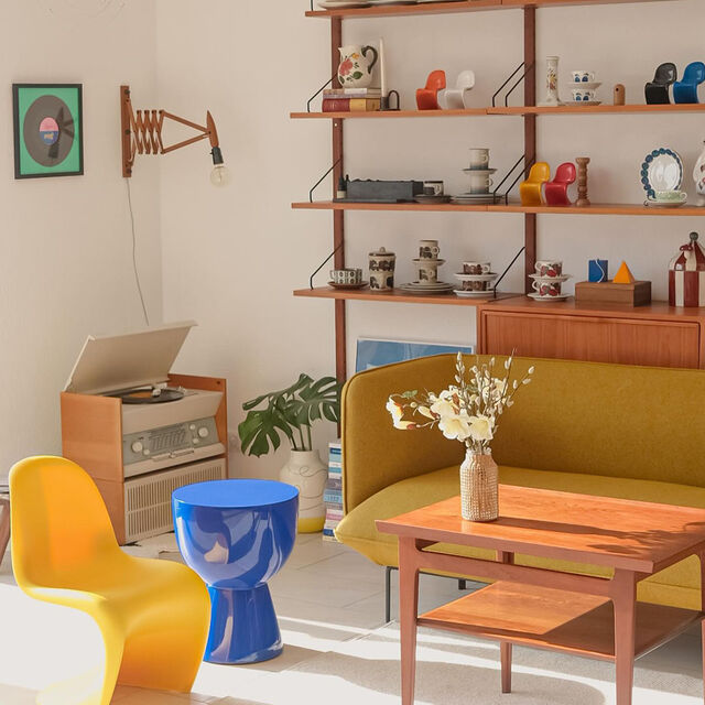 Pols Potten Tip Tap Kruk Dark Blue