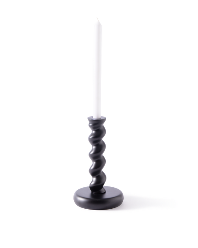 pols potten Twister Kandelaar - M Black