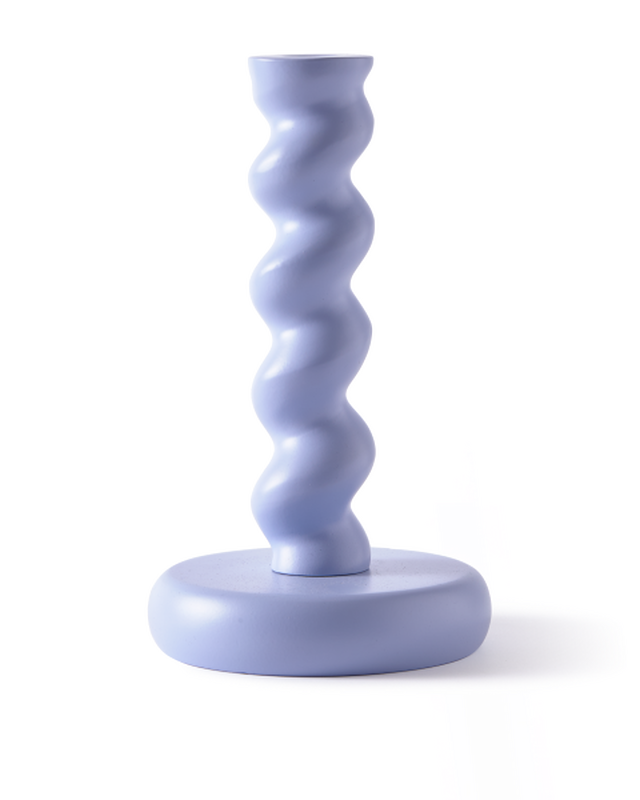 Pols Potten Twister Kandelaar - M Light Blue