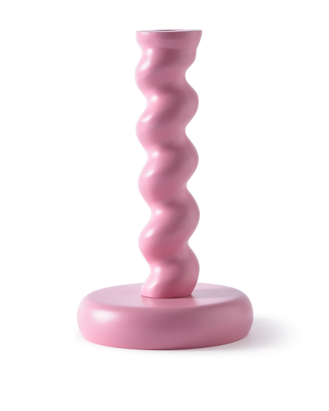 Pols Potten Twister Kandelaar - M Light Pink