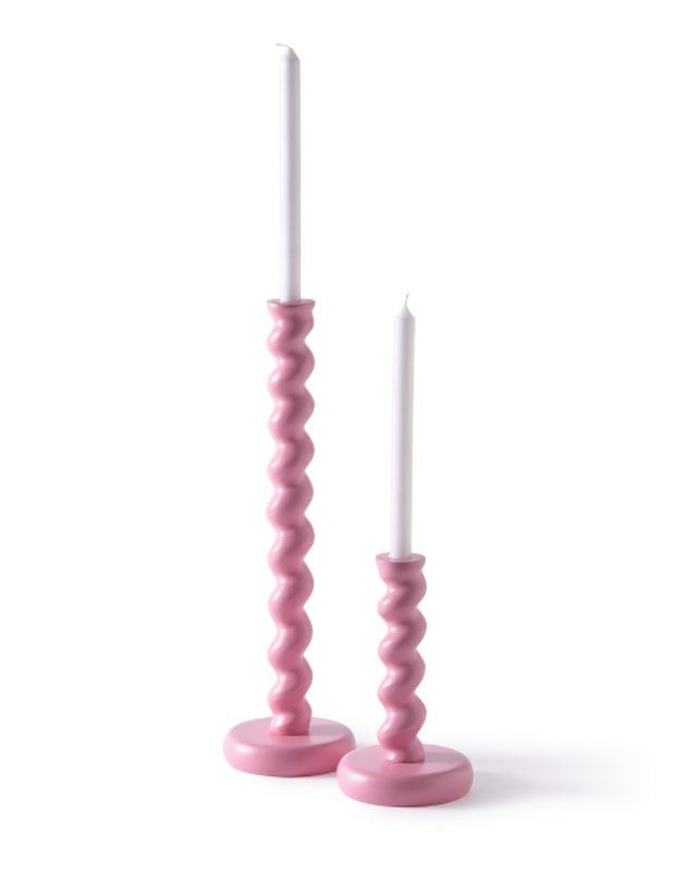 Pols Potten Twister Kandelaar - M Light Pink