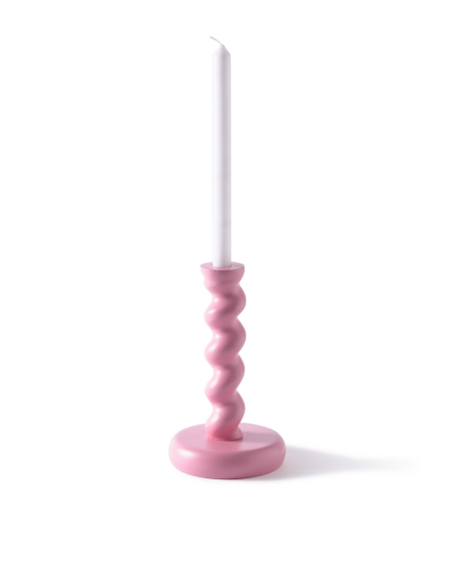 pols potten Twister Kandelaar - M Light pink