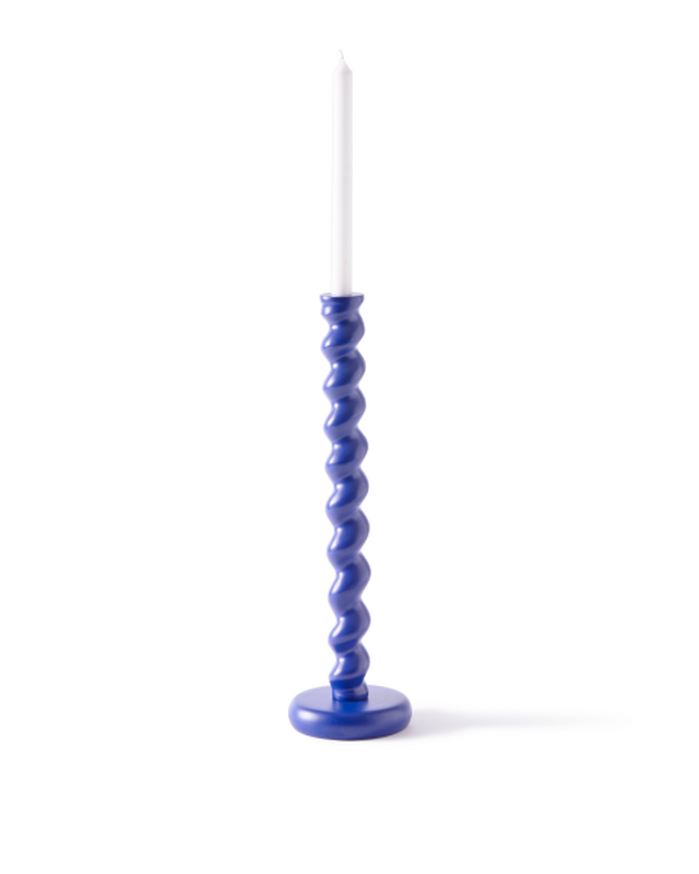 pols potten Twister Kandelaar - XL Dark blue