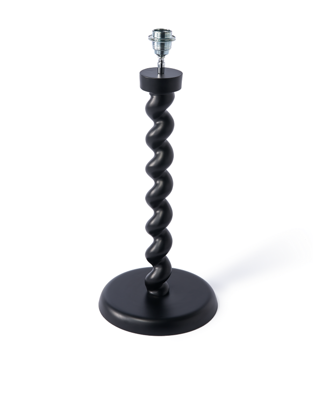 pols potten Twister Lampvoet Black
