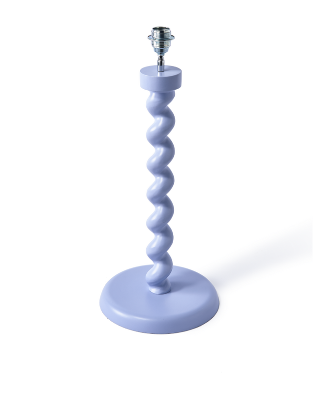 pols potten Twister Lampvoet light blue