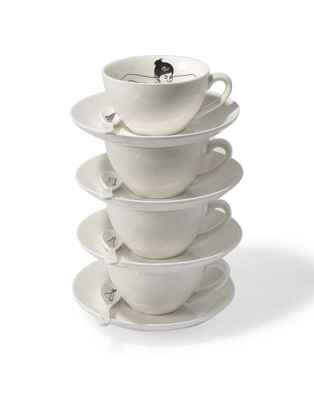 Pols Potten Undressed Theekoppen White