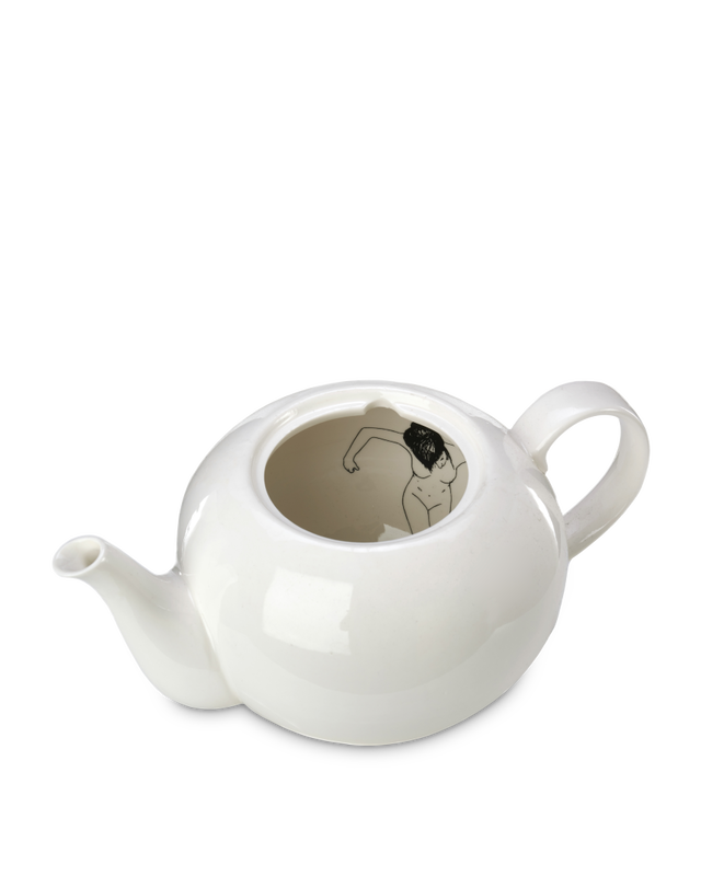 Pols Potten Undressed Theepot White