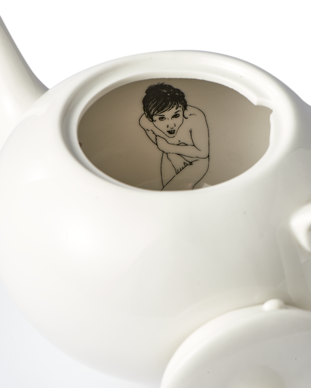 Pols Potten Undressed Theepot White